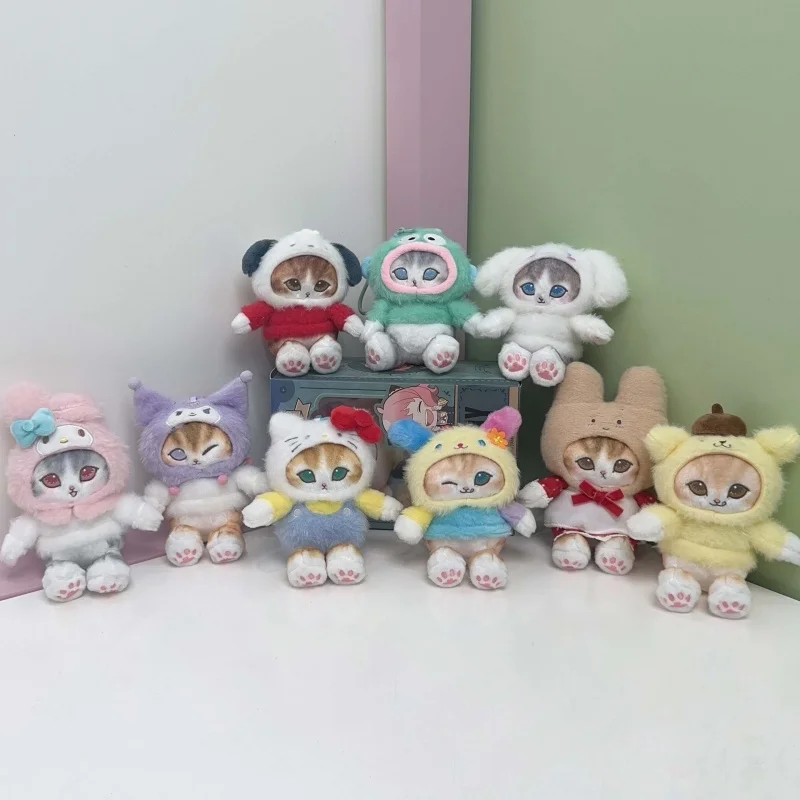 Плюшевая игрушка-брелок Sanrio Shark Cat: Мелоди, Куроми, Почакко, Марронкрем, Мофусанд. Мягкая кукла-подвеска для рюкзака. (art.: 3920dc0df97a8) - 3920dc0df97a8