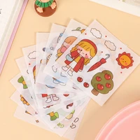 100 sheets cute cartoon scrapbooking creative stickers hand account deco diary stickers school stationery supplies