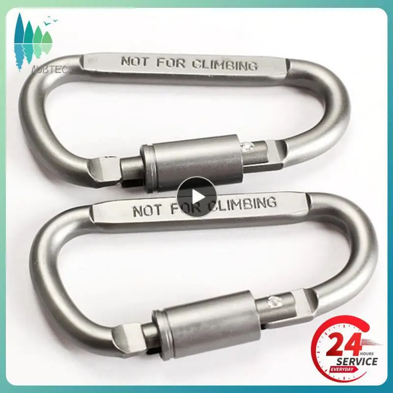 Hot High Quality Thick 8CM Lock D Type Mountaineering Buckle Fast Hanging Nut Buckle Aluminum Hard Durable Backpack Buckle