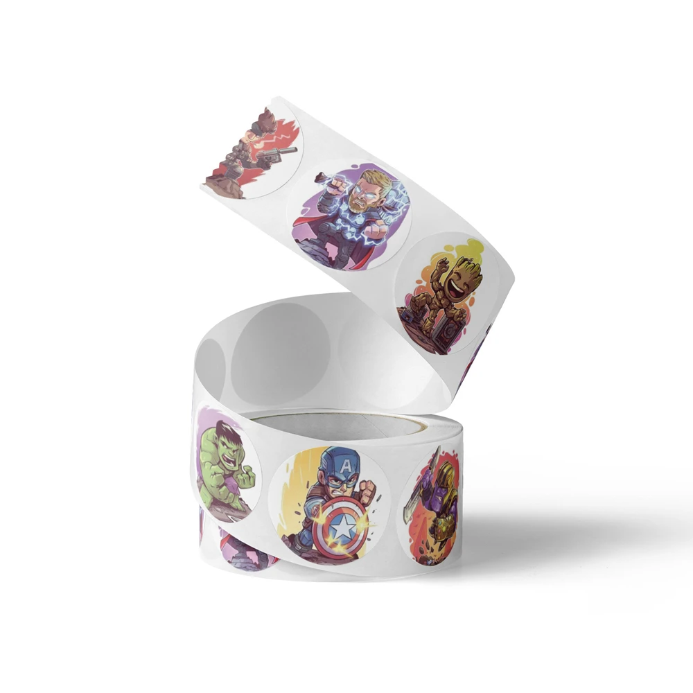 500 шт./рулон наклейки из мультфильмов