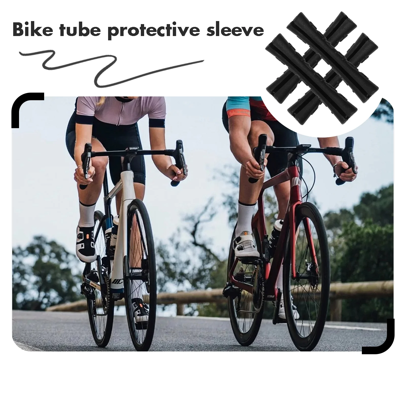 4 шт. пластиковая крышка велосипедной трубки защитный рукав для тормозного троса