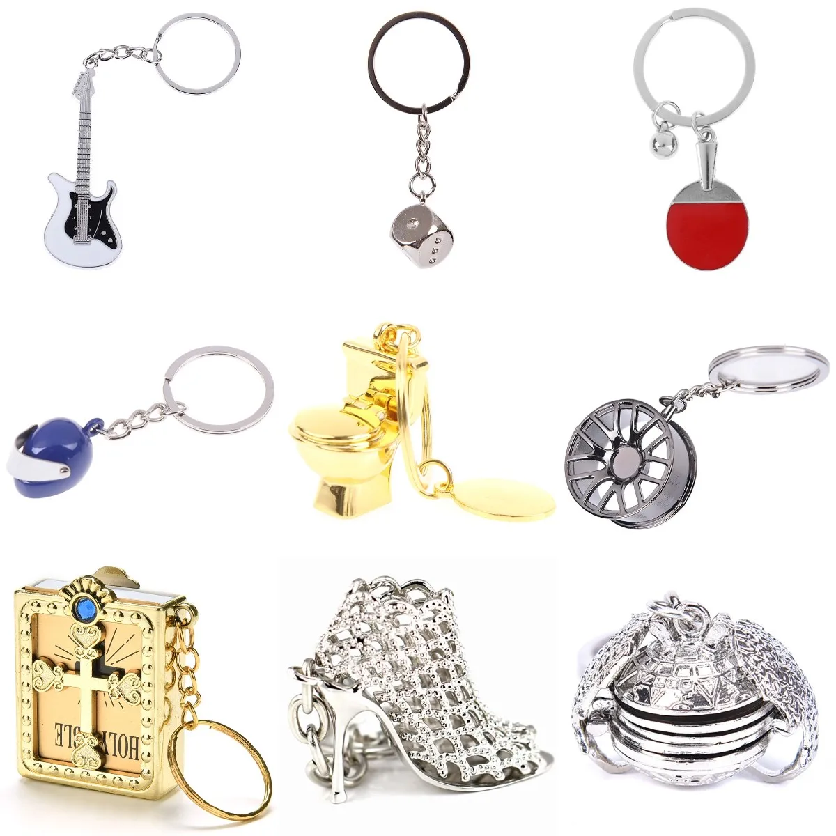 

Novelty Mini Cute Toilet Keychain Friend Funny Key Ring Gift