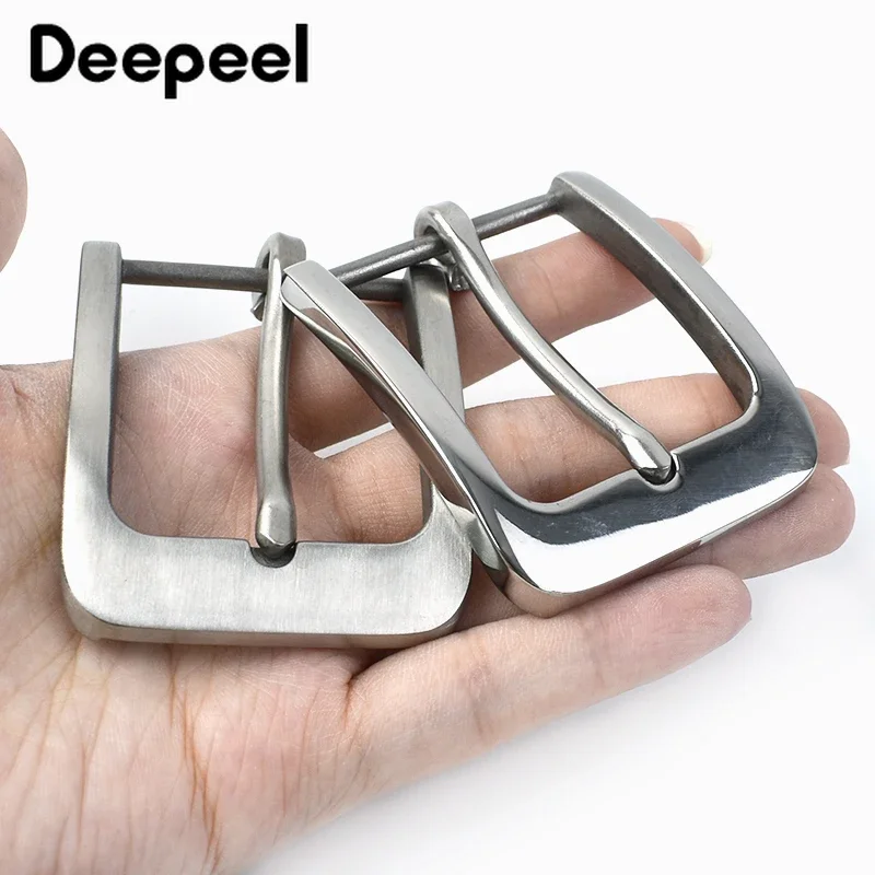 Гладкая пряжка для ремня Deepeel из нержавеющей стали шириной 40 мм матовая с язычком