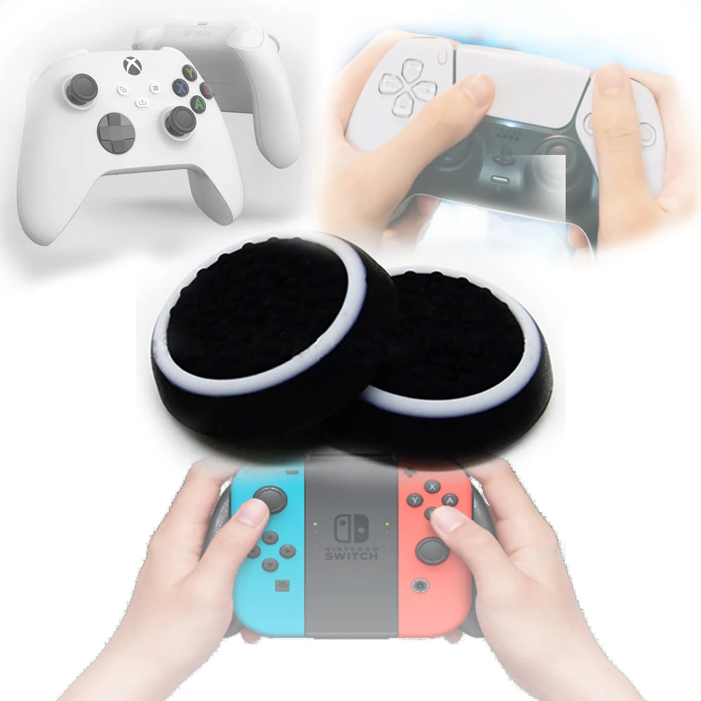 

4 шт., силиконовые колпачки для контроллера PS3 PS4 PS5 XBOX one/360/series x Switch Pro