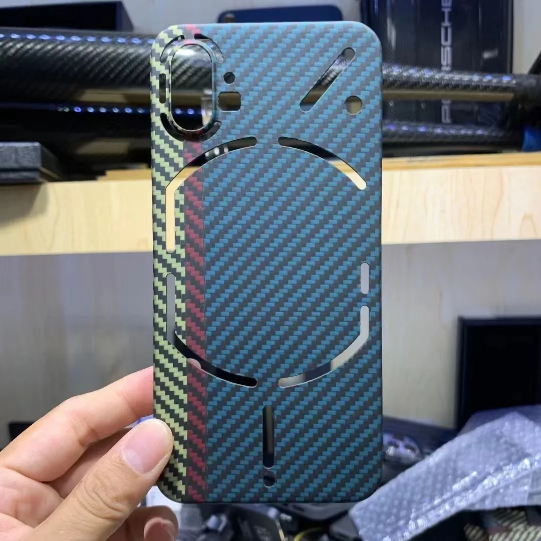 

For Nothing Phone1 Case Anti-fall Pure Color Carbon Fiber Aramid Fiber Ultra Thin Business Nothing Phone1 Phone Cover