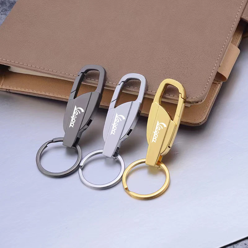 

Motorcycle Fashion Creative Metal Keychain Keyring For Piaggio Vespa Sprint Primavera 50 150 150S 946 GTS GTV LX 60 125 250 300