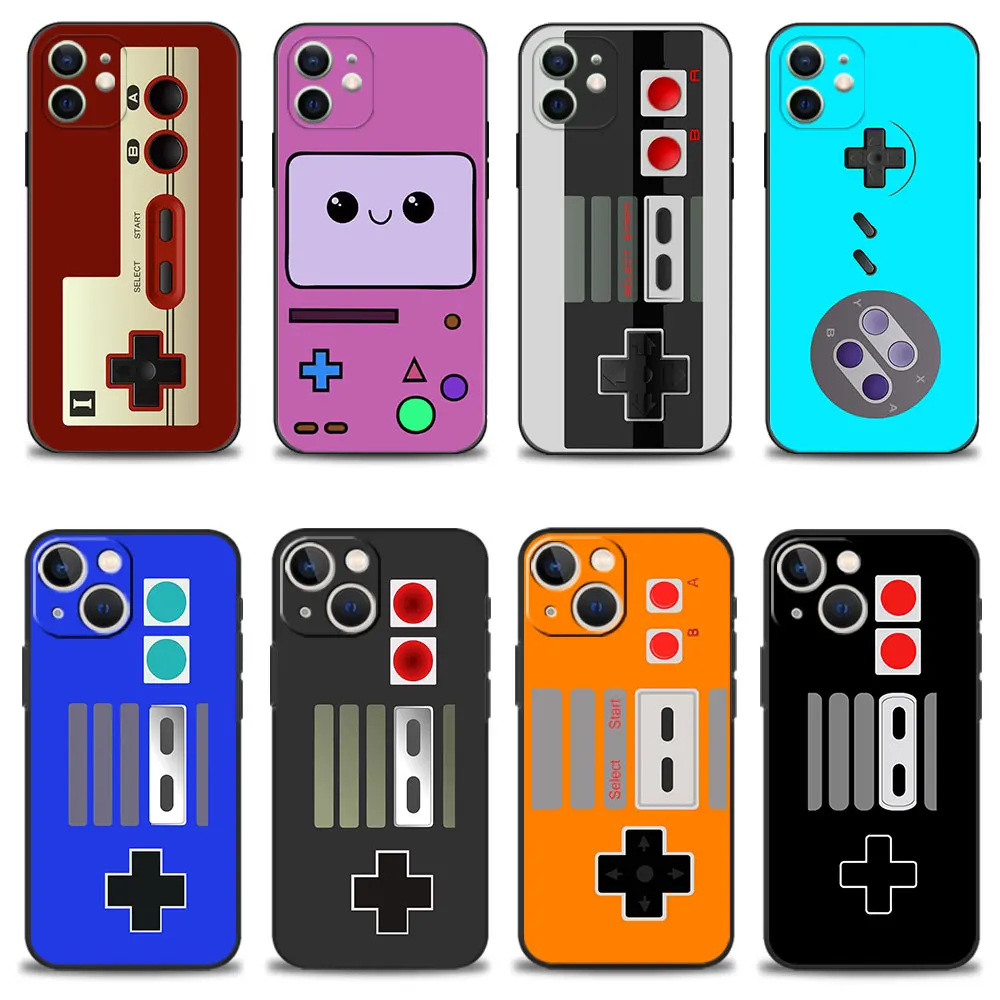 

For iPhone 13 Pro Max 14 X XR 12 8 Plus 11 7 XS 5 SE SE2022 SE2 6 5S Oldstyle Classic Gamepad Joystick Cell Official Cover