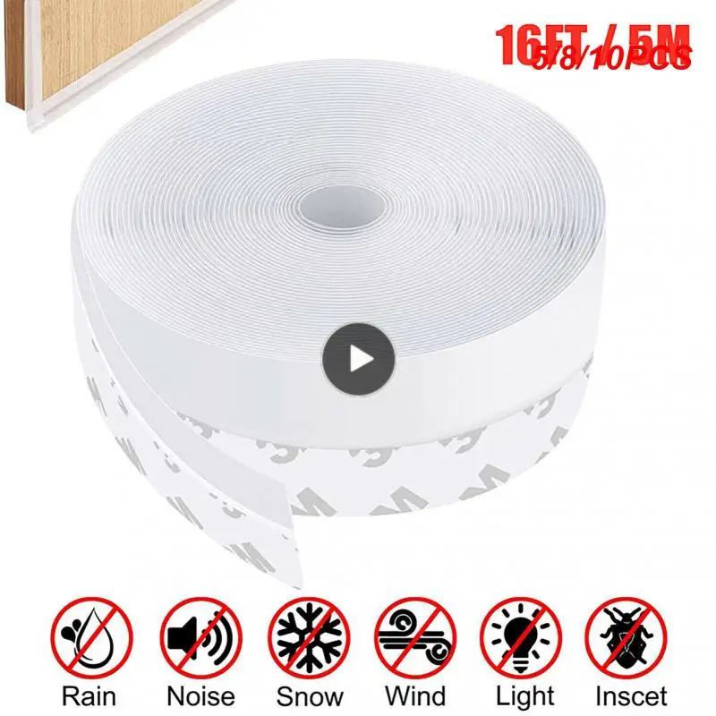 

5/8/10PCS High Quality Gap Blocker Sealing Weather Strip Waterproof Under Door Draft Stopper Adjustable Self Adhesive Soundproof