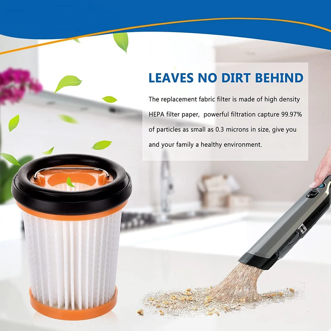 6Pcs Vacuum Filter for Shark ION W1 Cordless Handheld Filters WANDVAC WV200 WV201 WV220 Part XHFWV200