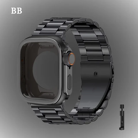 Металлический ремешок + корпус для Apple Watch CAOWTAN