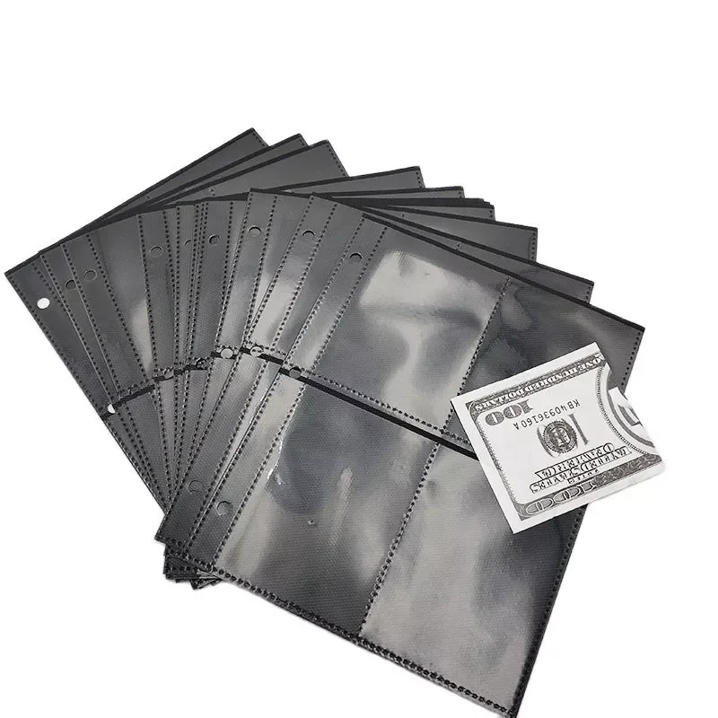 

Card Album 80/180 Pocket Replacement Inner Page Collection Album Collection Card Album Binder Album Black Storage Page