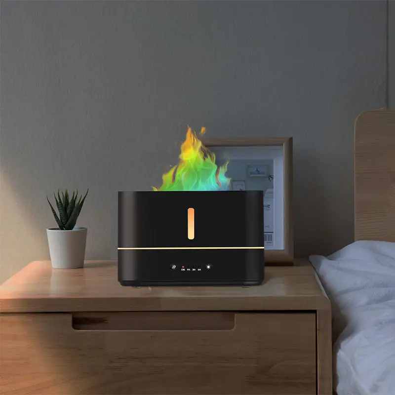 

Colorful Flame Aroma Diffuser Air Humidifier Ultrasonic Cool Mist Maker Fog LED Essential Oil Jellyfish Difusor Fragrance Home