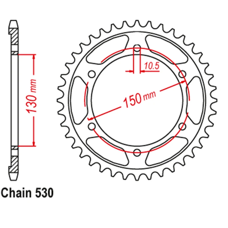 Передняя Задняя звездочка мотоцикла LOPOR 530 CNC 15T 47T для Yamaha FZS600 SP Fazer 5DM 5RT 1998-2003 FZS 600