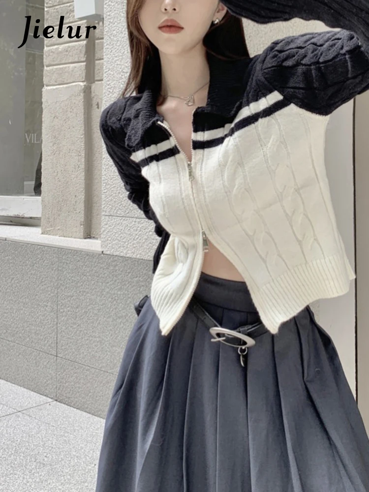 Кардиган женский облегающий Модный повседневный простой базовый вязаный