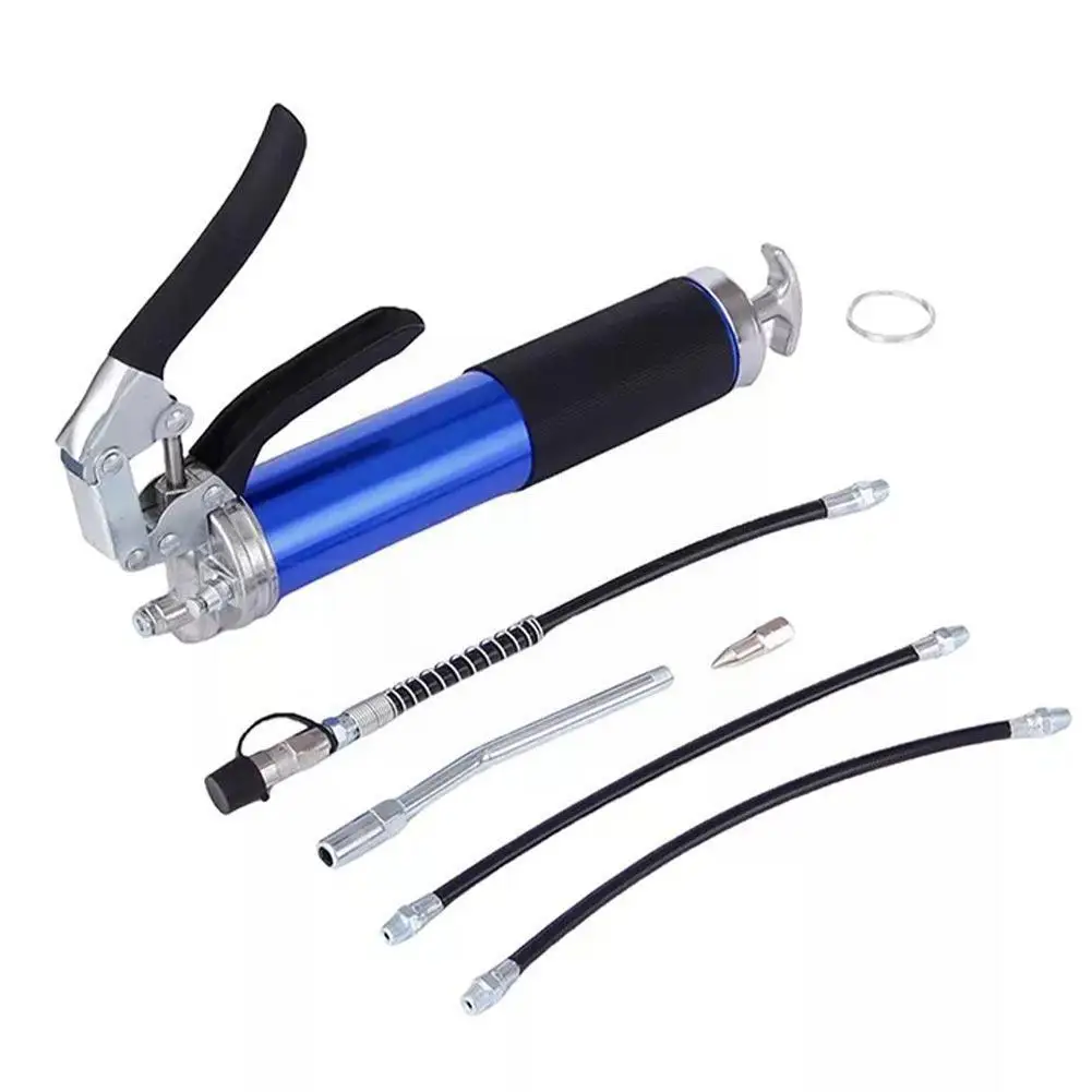 

High Pressure Manual Grease Gun 9000psi Grease Gun Nozzle Upkeep Accessories Syringe Cycling Bicycle Supply Injector Mini C Z1p0