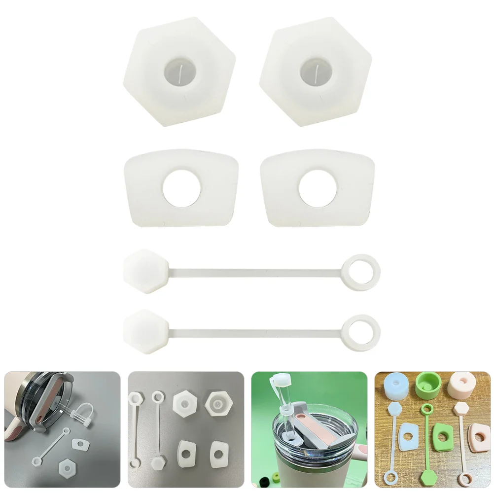 

2 Set of Spill Proof Silicone Stopper Set for Tumbler Leak-Proof Straws Topper Tumbler Stopper