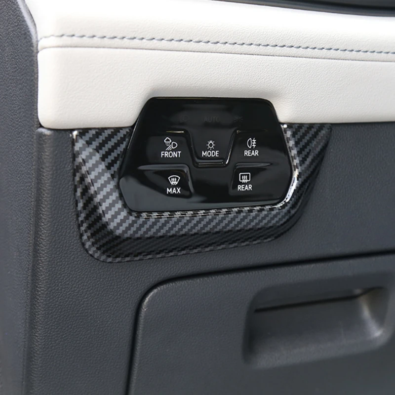 Для Volkswagen VW Atlas Teramont X 2021-2024 регулировка фар углеродное волокно дерево зерно