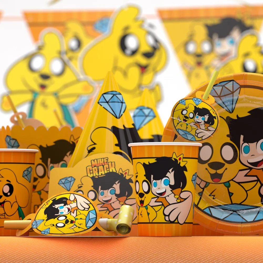 Игровая собака украшение для дня рождения Mikecracks товары украшения вечеринки