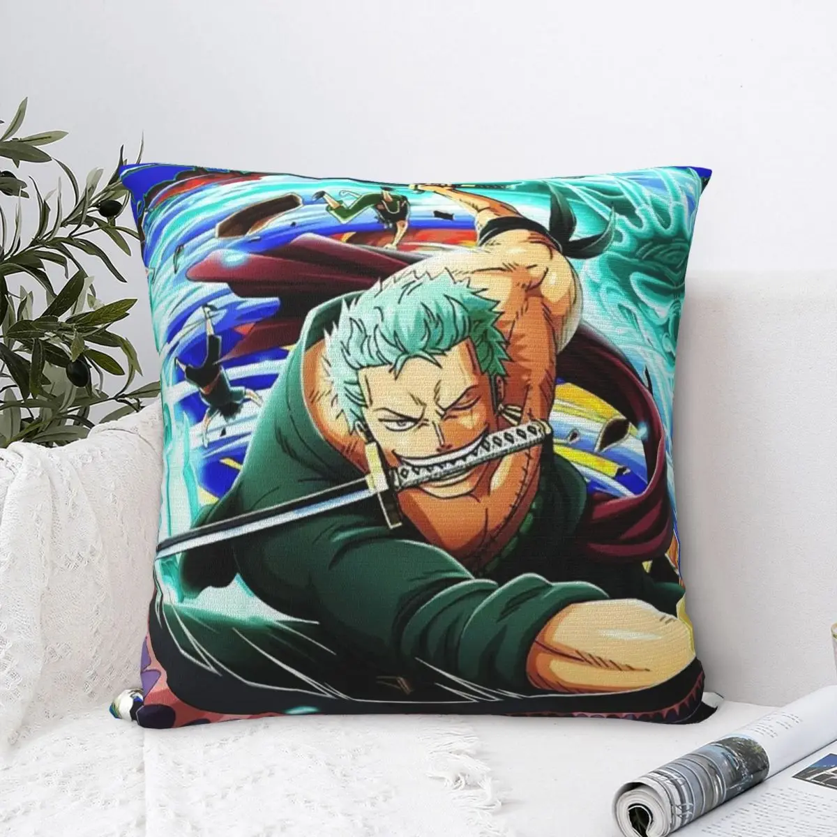 

Roronoa Zoro Sabers декоративная подушка для дома, дивана, стула