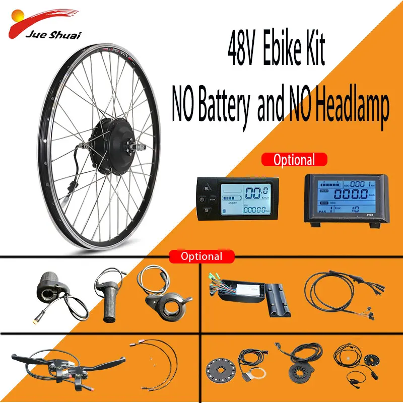 

Комплект для электровелосипеда, 48 В, 250/350/500 Вт, 20-29 дюймов, 700C