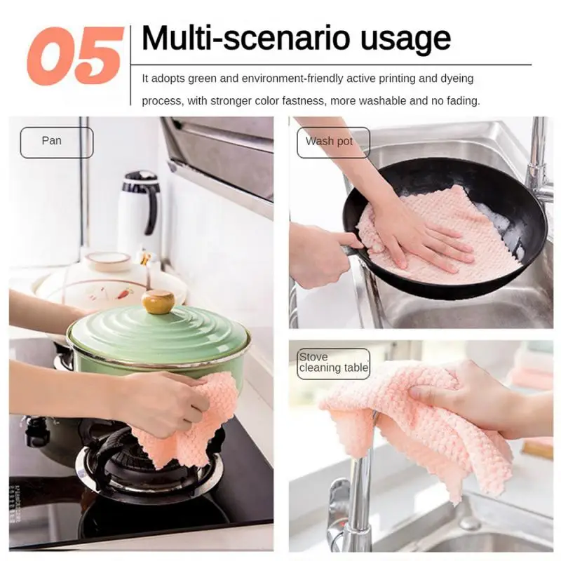 1/2 шт. кухонная тряпка и влажная ткань двойного назначения приблизительно 18 г