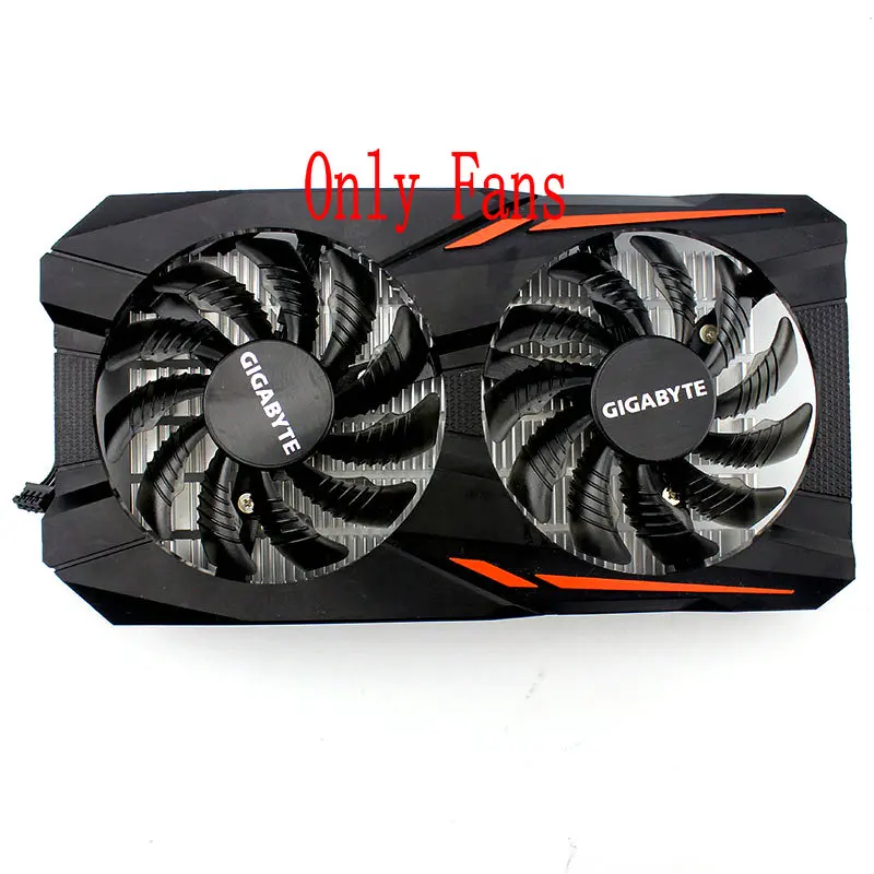 Охлаждающий вентилятор для видеокарты Gigabyte RX560 RX460 Gaming OC 2 шт. PLD08010S T128010SU12HH - купить