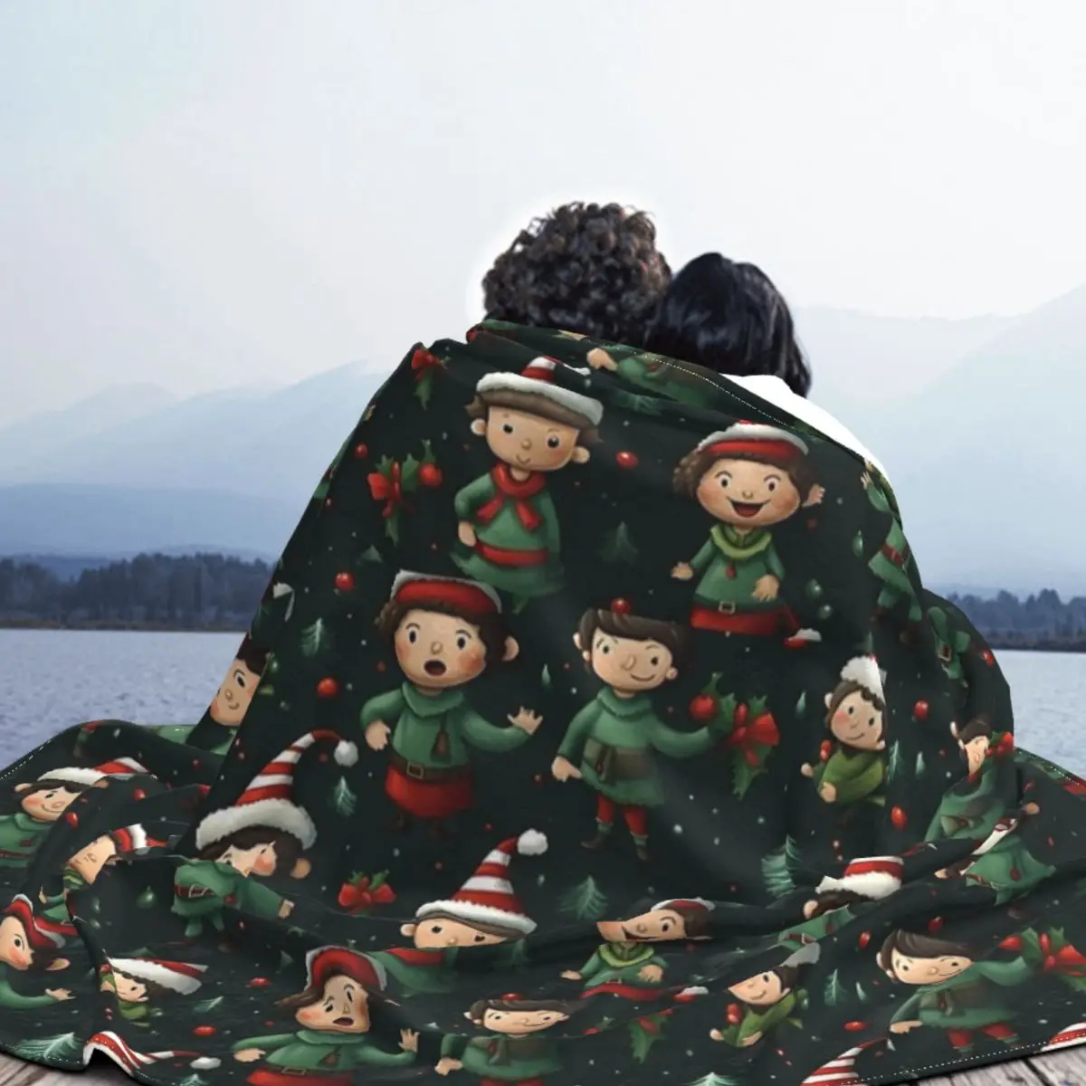 Супертеплые одеяла декоративное бархатное одеяло с эльфом на полке