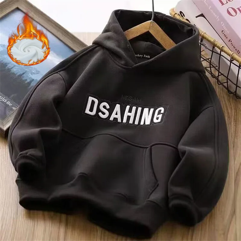 Детская флисовая толстовка с капюшоном цвет в ассортименте