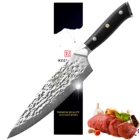 Нож шеф-повара Sunnecko из дамасской стали, острый кухонный Клинок из стали AUS10, рукоятка из G10, для мяса, 8 дюймов