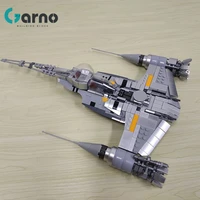 garno space wars weapon mandalorians djarins n 1 starfighters spaceship 75325 building blocks build boys toys for children gift