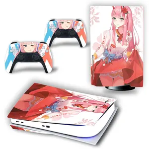 girls Anime PS5 Standard Disc Skin Sticker Decal Cover for Ps5 Console and Controllers PS5 Skin Sticker #2536