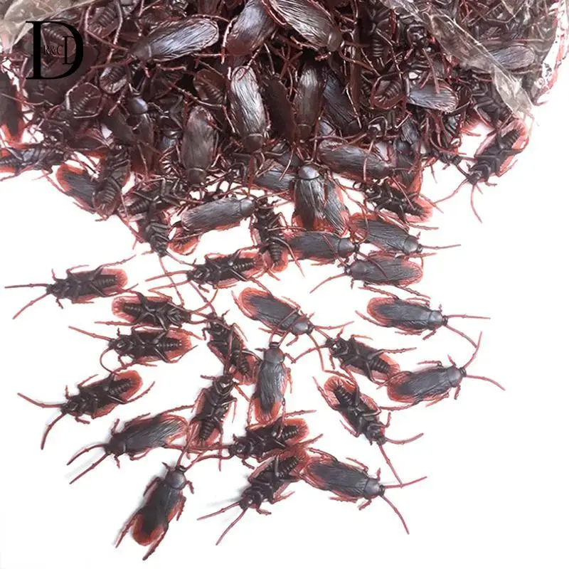 

10/20pcs Lifelike Model Simulation Fake Cockroach Fake Fly Roach Bug Toy Funny Trick Joke Prank Funny Trick Joke Toy