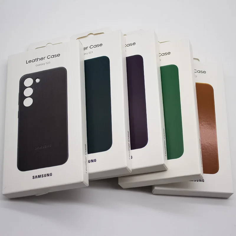 Samsung Galaxy S23+ S23 Plus Высококачественный кожаный чехол для телефона из мягкой кожи