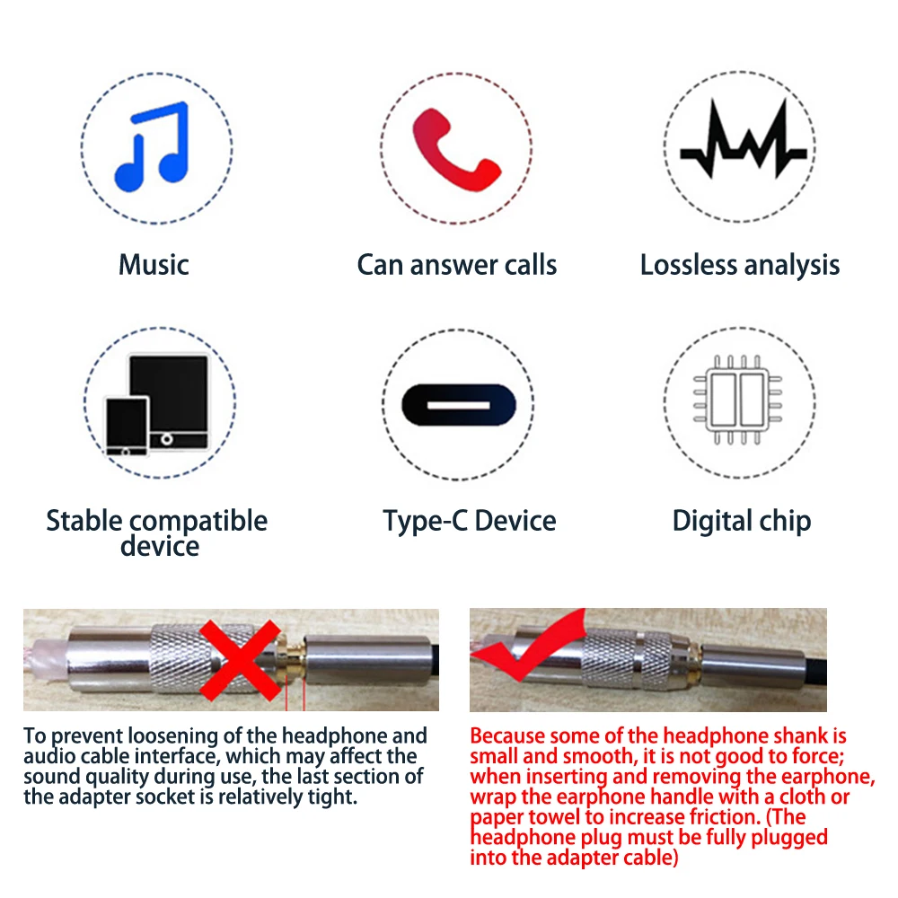 Конвертер для наушников CX31993 ЦАП USB Type-C на 3 5 мм адаптер мобильного телефона Hi-Fi 32