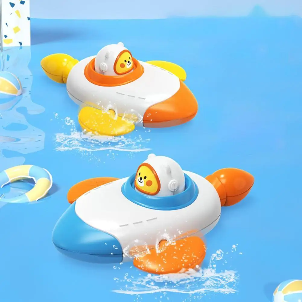

Children Bath Water Playing Toys Rocket Rowing Boat Baby Early Beach Education Floating Gift Swimming Bathroom Cartoon Pool J0r8