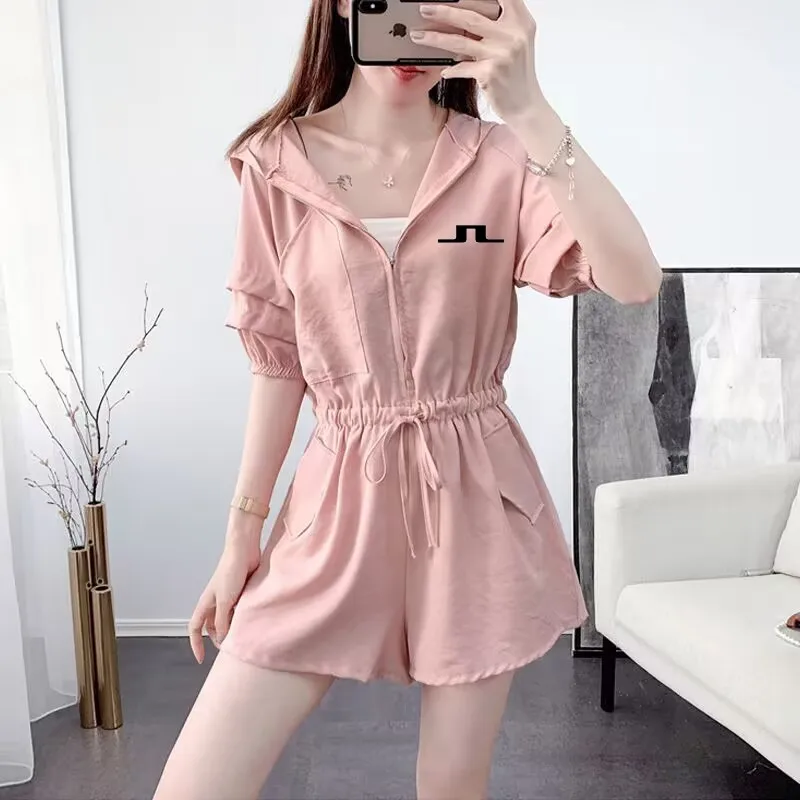 2023 Golf New Summer Women's Loose Fashion Suit Casual Tooling Jumpsuit Women's Fashion Suit