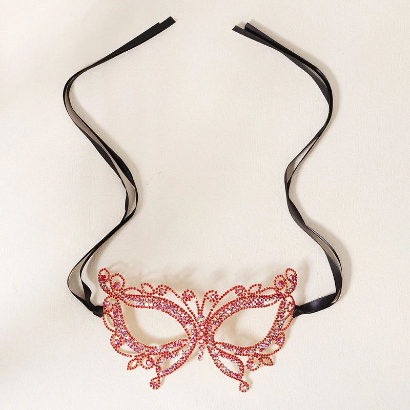 Модная маска для лица "Miallo Fashion Rhineston Butterfly" с камнями для женщин, аксессуары для праздничных маскарадов в стиле гипербола, роскошный ювелирный подарок.