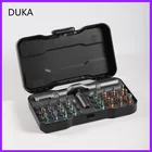 Набор ручных инструментов Xiaomi DUKA, многофункциональный гаечный ключ, отвертка, 24 В 1, магнитные биты, инструменты для механического ремонта RS1 RS2
