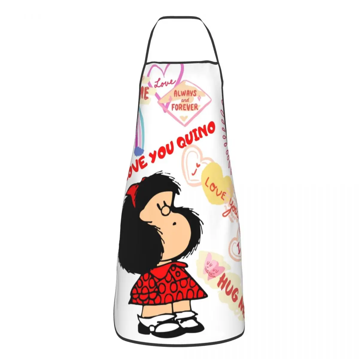 

Mafalda Quino Comics Funny Aprons Women Men Argentina Cartoon Manga Adult Unisex Kitchen Chef Bib Tablier Cuisine Cooking Baking