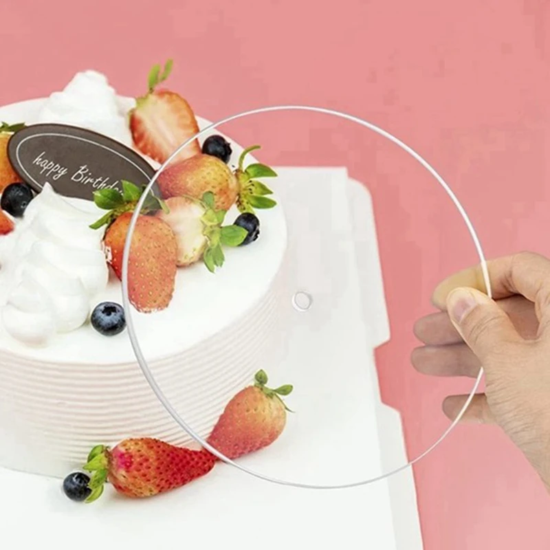 

Акриловая круглая форма для кекса, набор для выпечки тортов, инструмент для рукоделия, инструменты для украшения тортов, Аксессуары для вып...