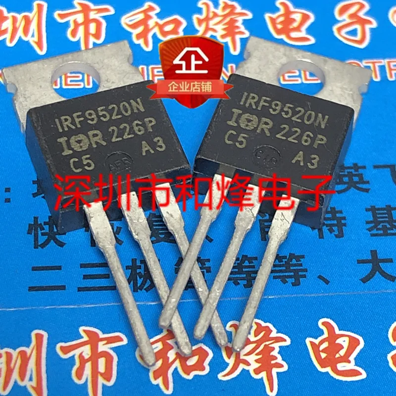 5PCS-10PCS IRF9520N TO-220 -100V -6.8A ORIGINAL ON STOCK | Integrated Circuits