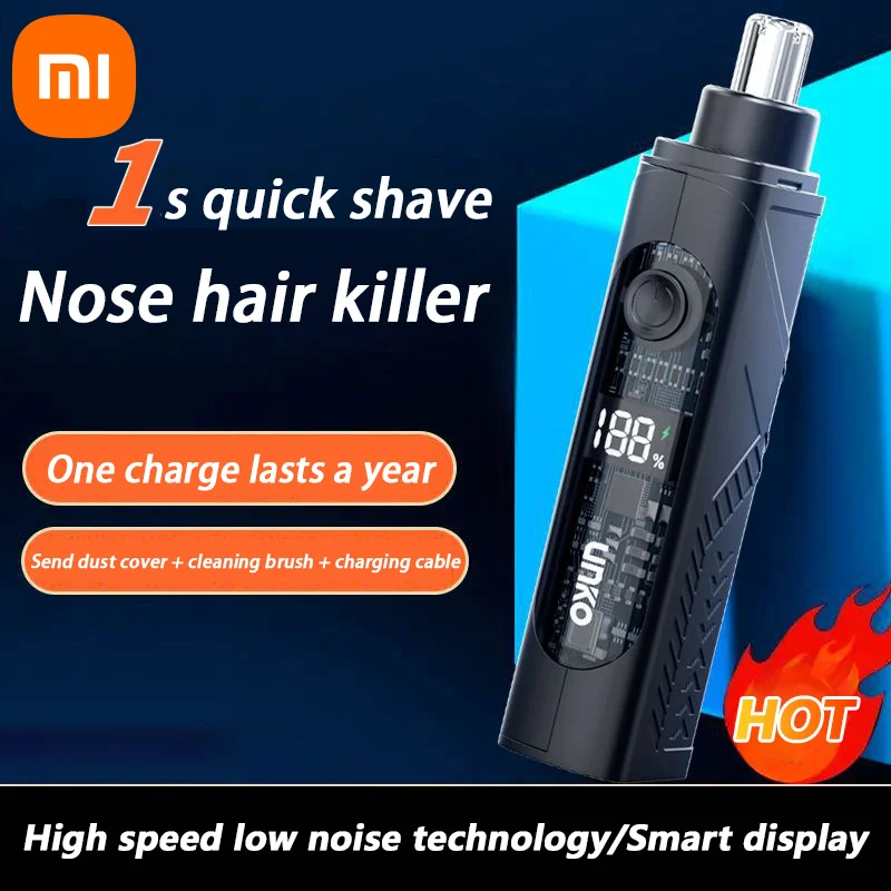 Электрический цифровой триммер для волос в носу и ушах Xiaomi | AliExpress