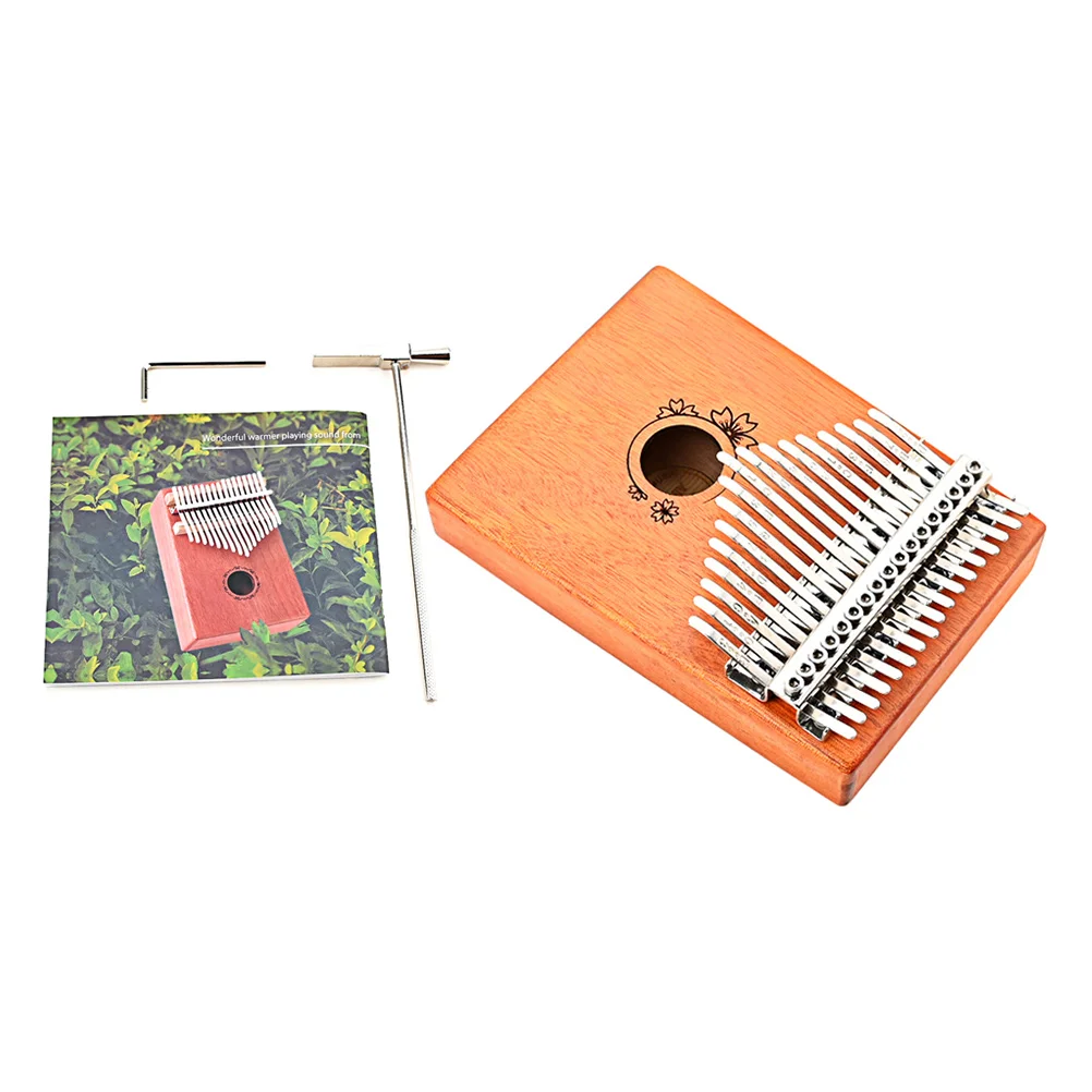 

1 Set Durable Kalimba Fingertip Instrument 17-tone Miniature Kalimba Portable Finger Piano
