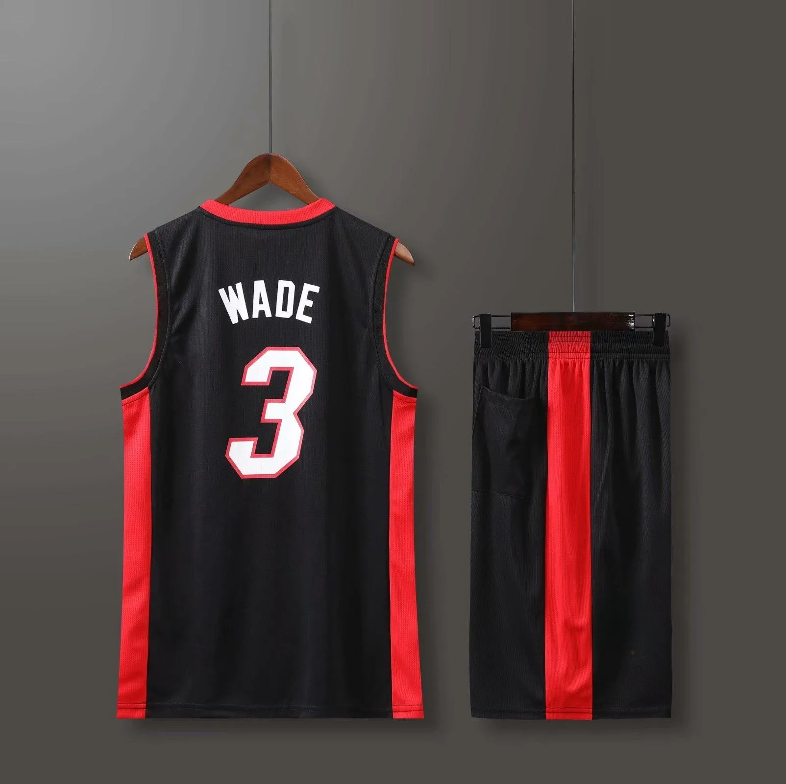 

High Quality USA Basketball Club Player Basketball Uniforms Star WADE 23 Has Team Logo Basketball Jerseys