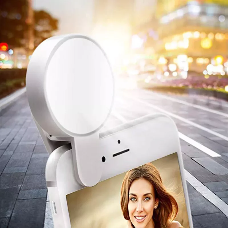 

USB Charge LED Selfie Ring Light For Iphone Supplementary Lighting Selfie Enhancing Fill Light For Phones