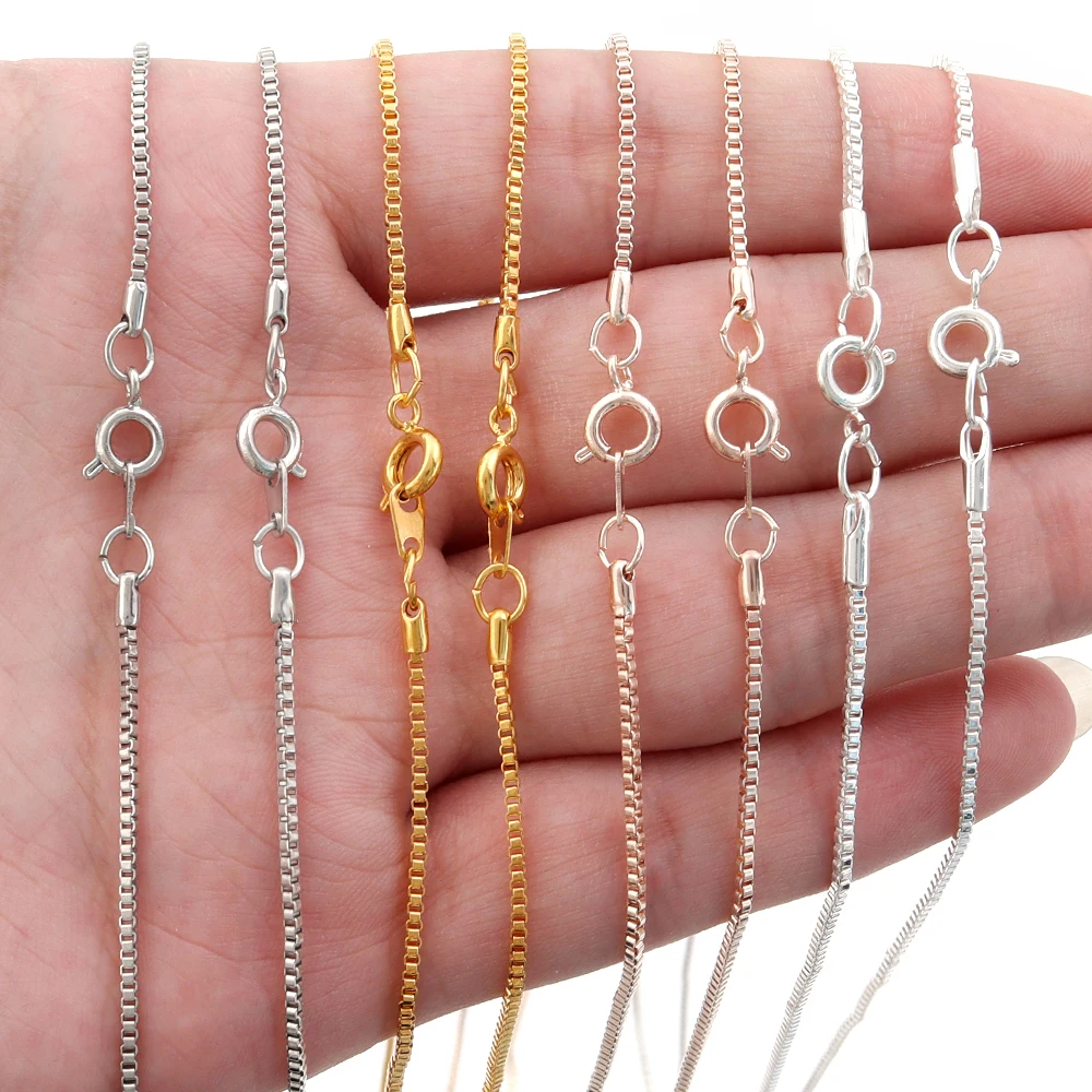 6 шт./партия модная Венецианская цепочка с пружинной пряжкой медная подвеска для