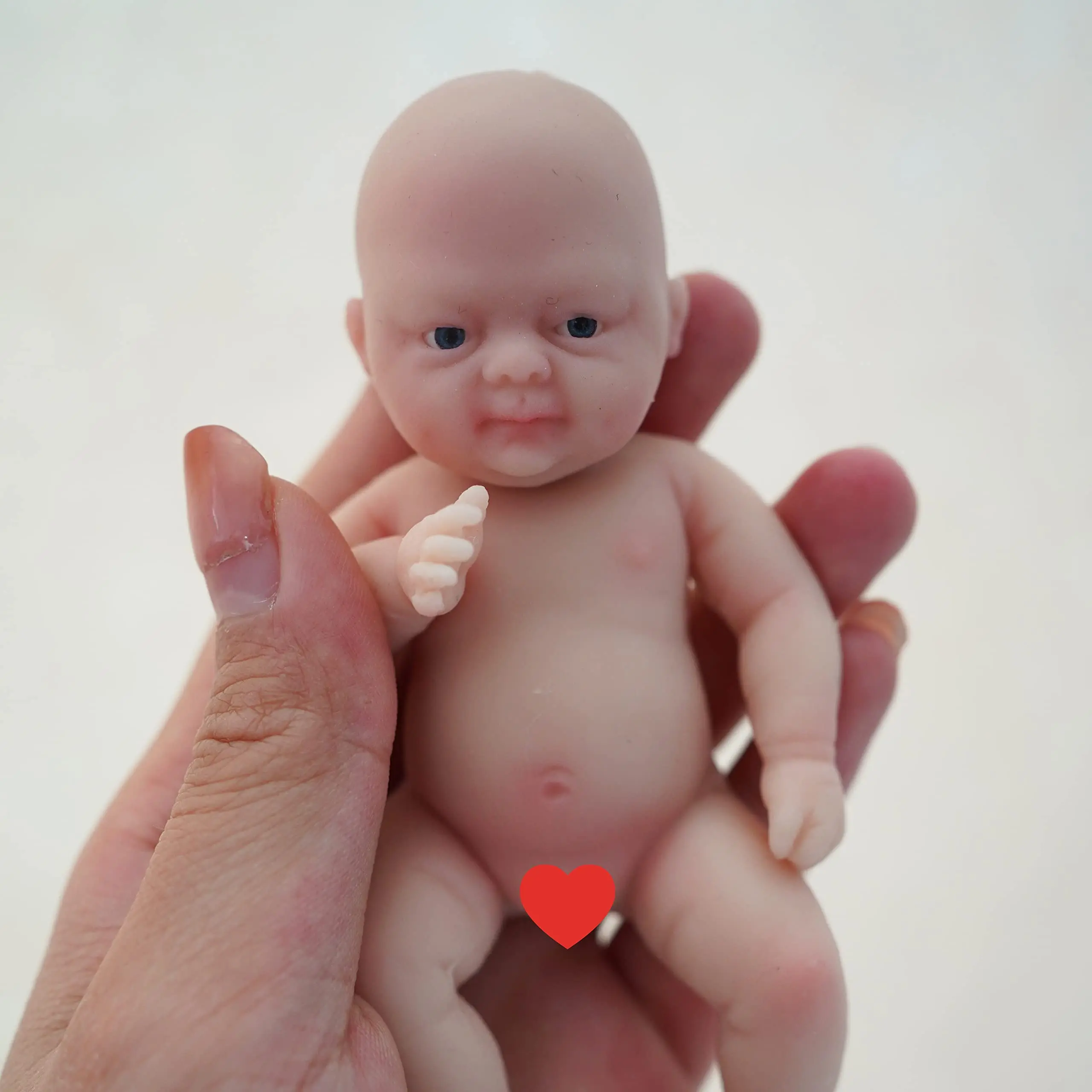 Кукла реборн Мягкая силиконовая 4 5 дюйма Реалистичная