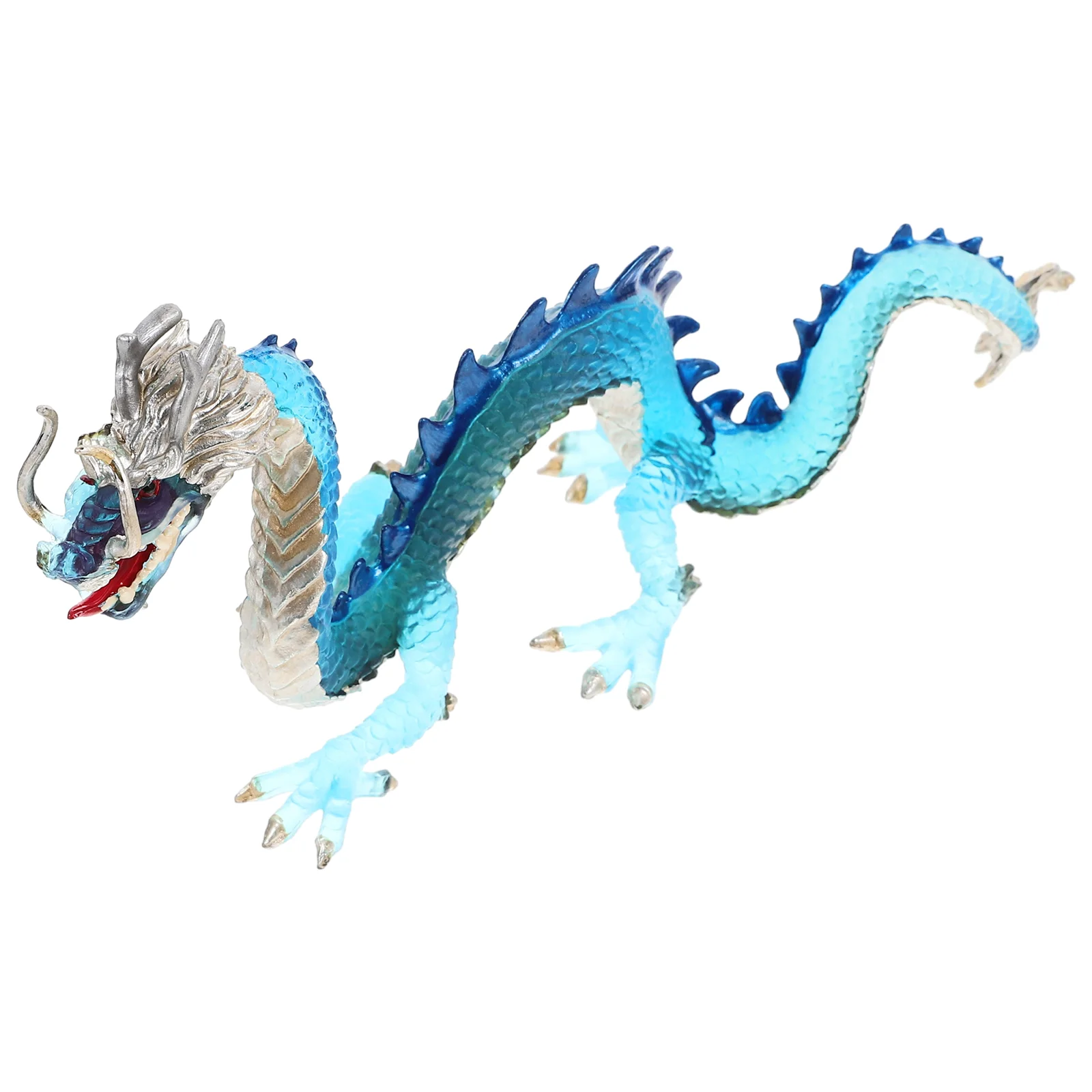

Chinese Dragon Model Animal Toys Figurines Kids Zodiac Sculpture Decor Plastic Standing Child Decorative