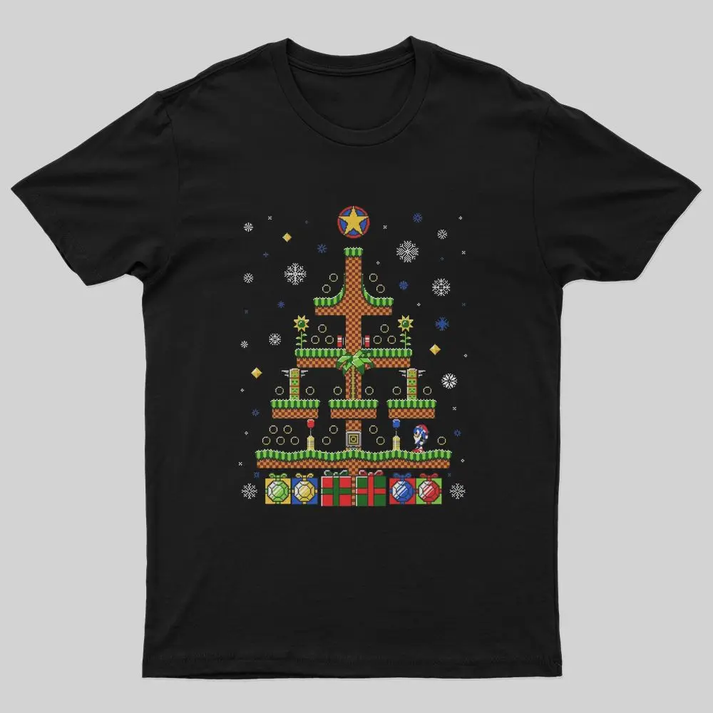 

Badassdude GAME SONIC CHRISTMAS Printing Men's Casual Fashion T-shirt