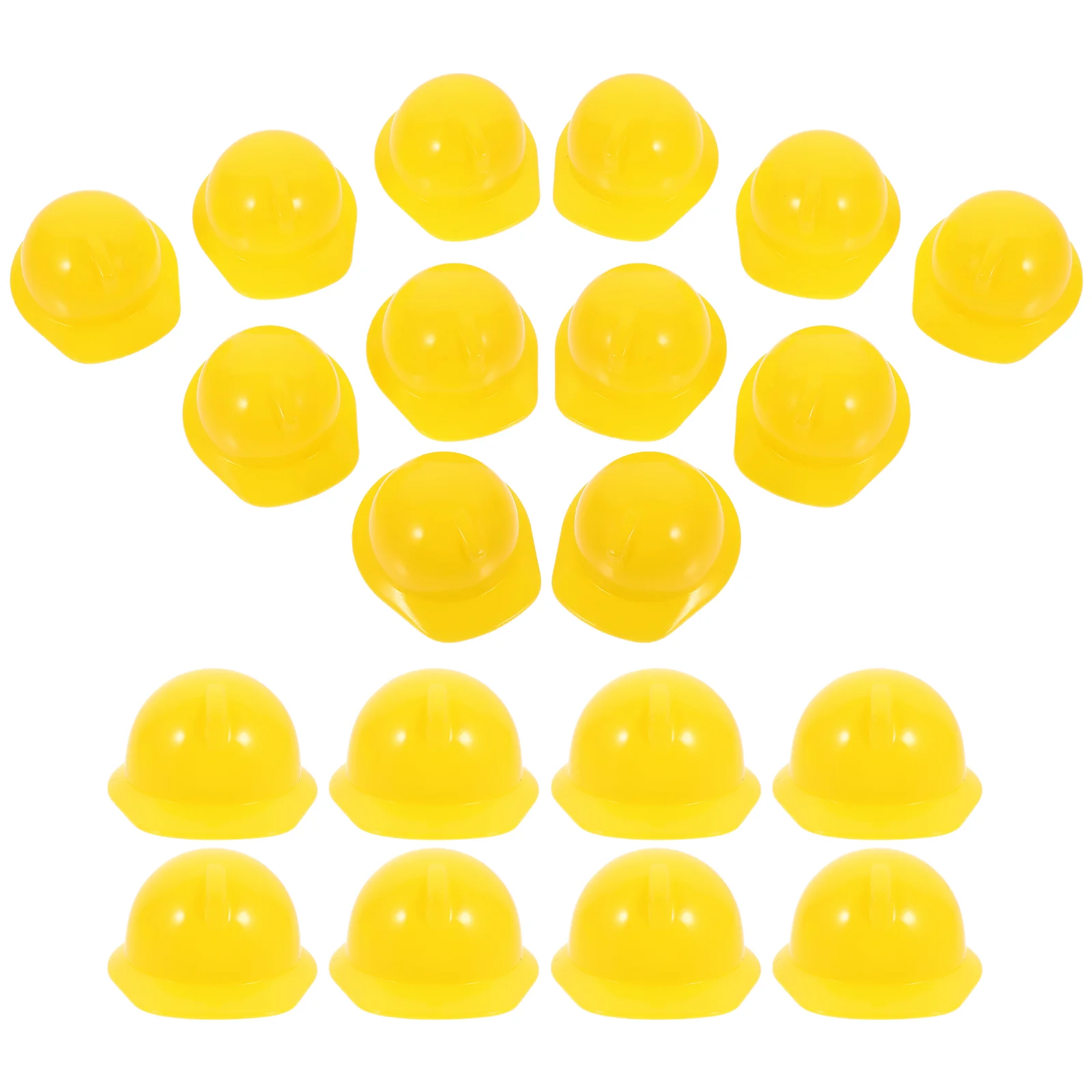 

20pcs Mini Construction Realistic Small Model Decor Pet Hat Decor Bottle Cap